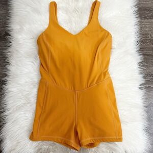 Lululemon Womens Align Bodysuit Romper Size 8 Designed for Yoga Built in Bra